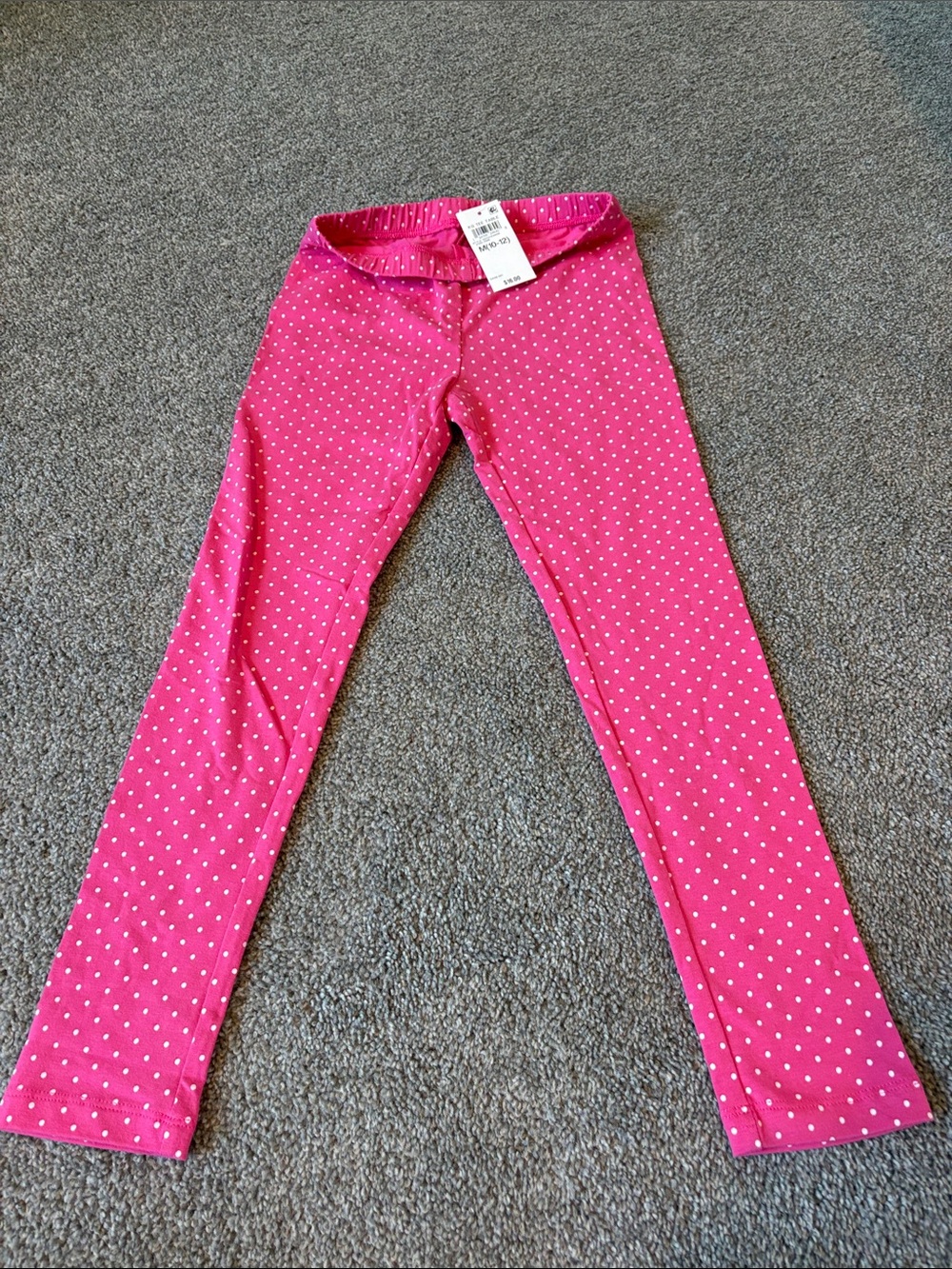 Epic Threads Girls' Pink Polka Dot Stretch Leggings